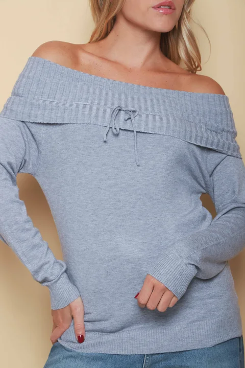 Sweater KITY Bremer Cuello Bote c/ Tira GU665