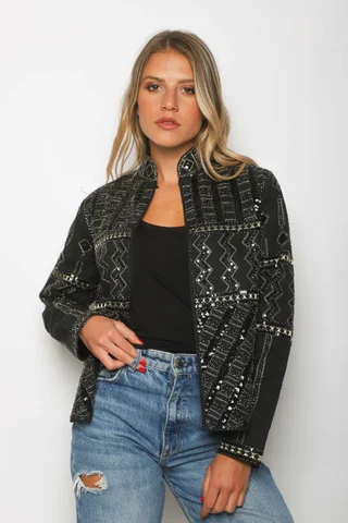 Chaqueta Vinett Gabardina C/ Lentejuelas Bordadas GU301 - Vista 4