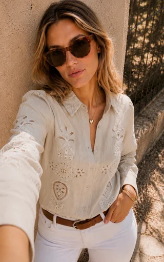 Camisa NERJA Bordada GU0535 - Vista 4