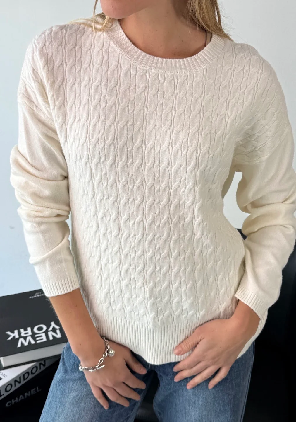 Maxi Sweater MADELEINE Bremer Trenzado GUL819