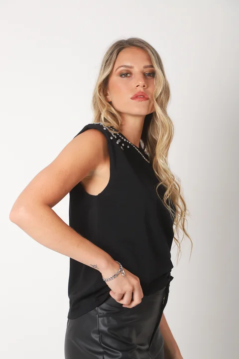 Musculosa SHARON c/piedras GU731
