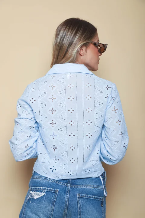 Camisa BULERY Corta Broderie Calada GU70120