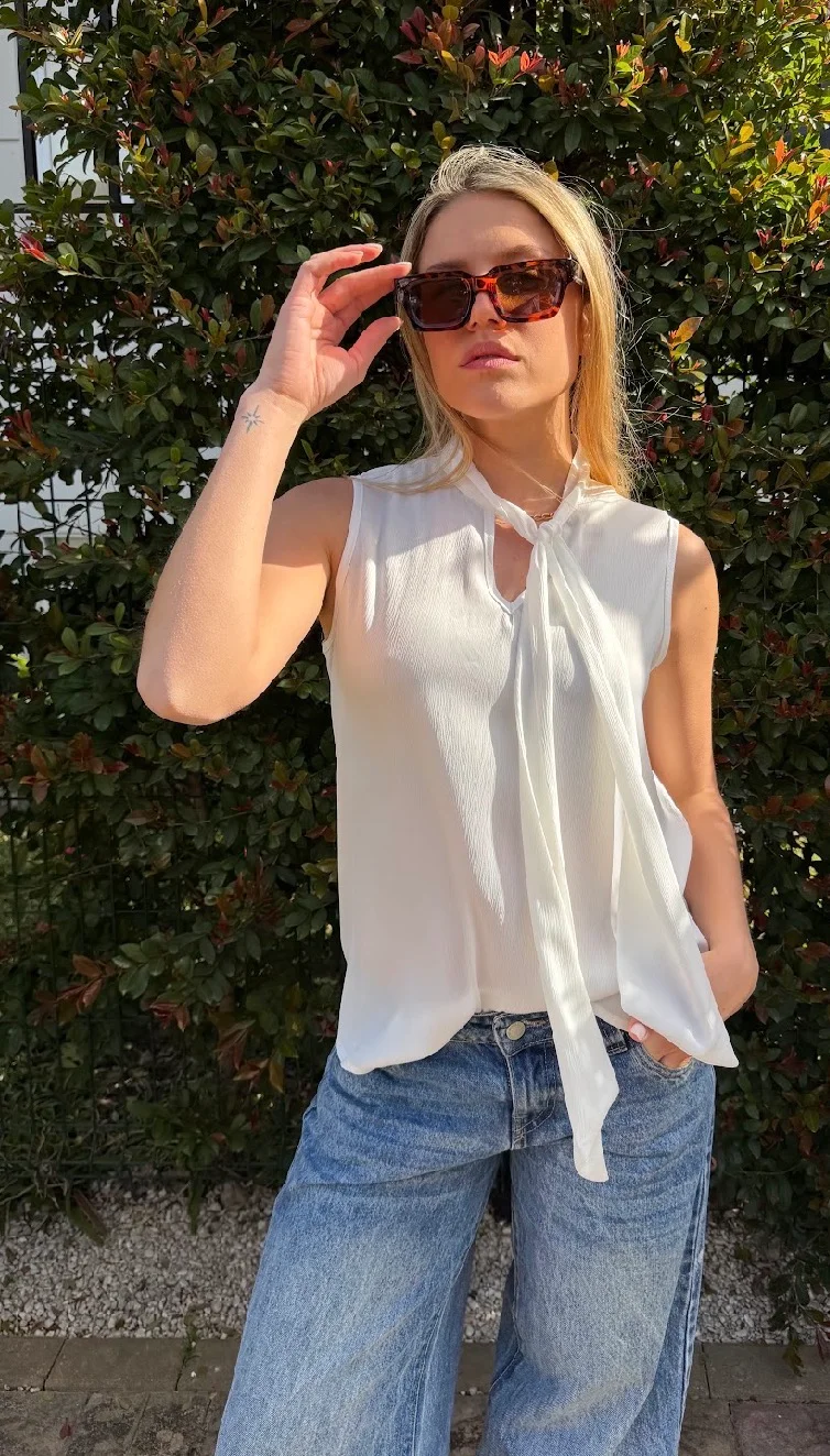 Musculosa Premium Bambula con Lazo GU6220