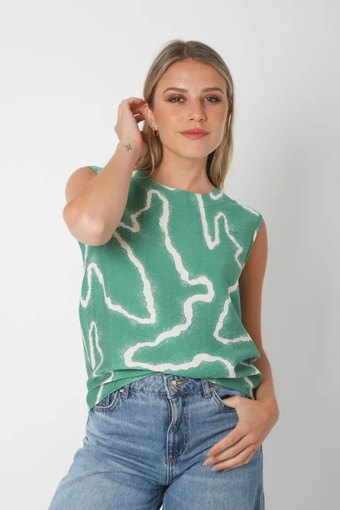 Musculosa KAROLA estampada GUK70151