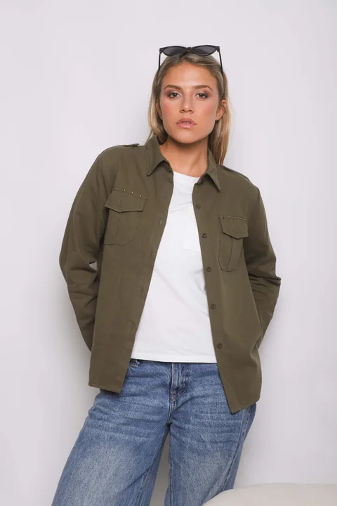  Camisa WANSEL Gabardina Bordada GU70284