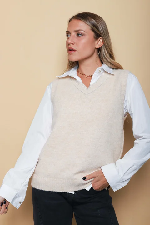 CHALECO ROXY Hilo con Brillos GU806