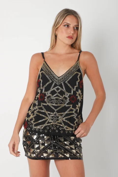 Musculosa NAOMI Gasa c/canutillos GUK70192