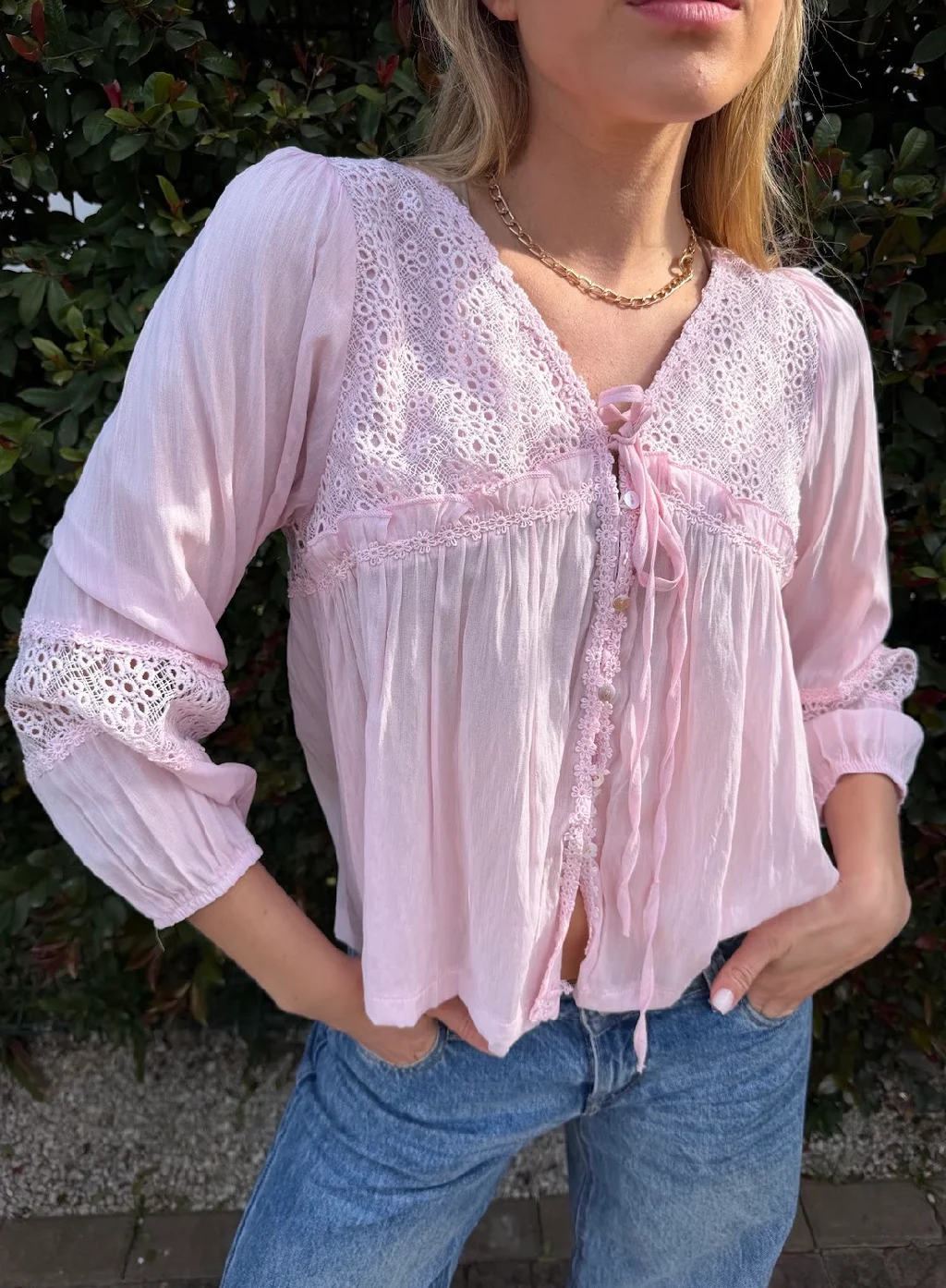 Blusa ROCKET Con Broderie  GU70123