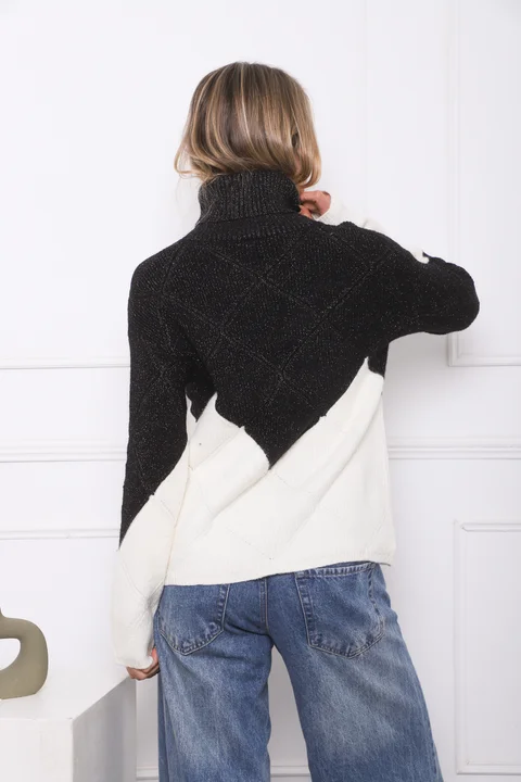Polera BELAIR Bremer Combinada c/ Lurex GU839