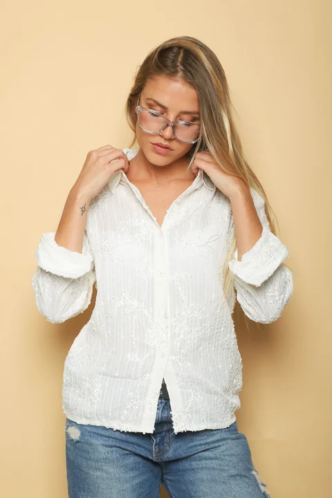 Camisa VITRE BORDADA GU5233