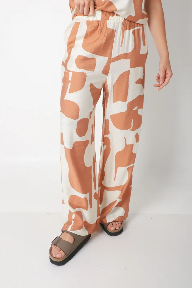 Conjunto CARMESI LINO estampado GUK70150-1/GUK70150