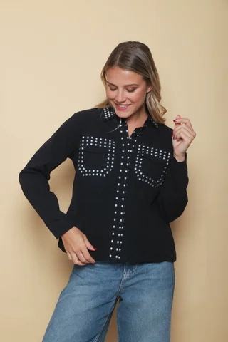 Camisaco  Gabardina  con Tachas GUK2160 - Vista 1