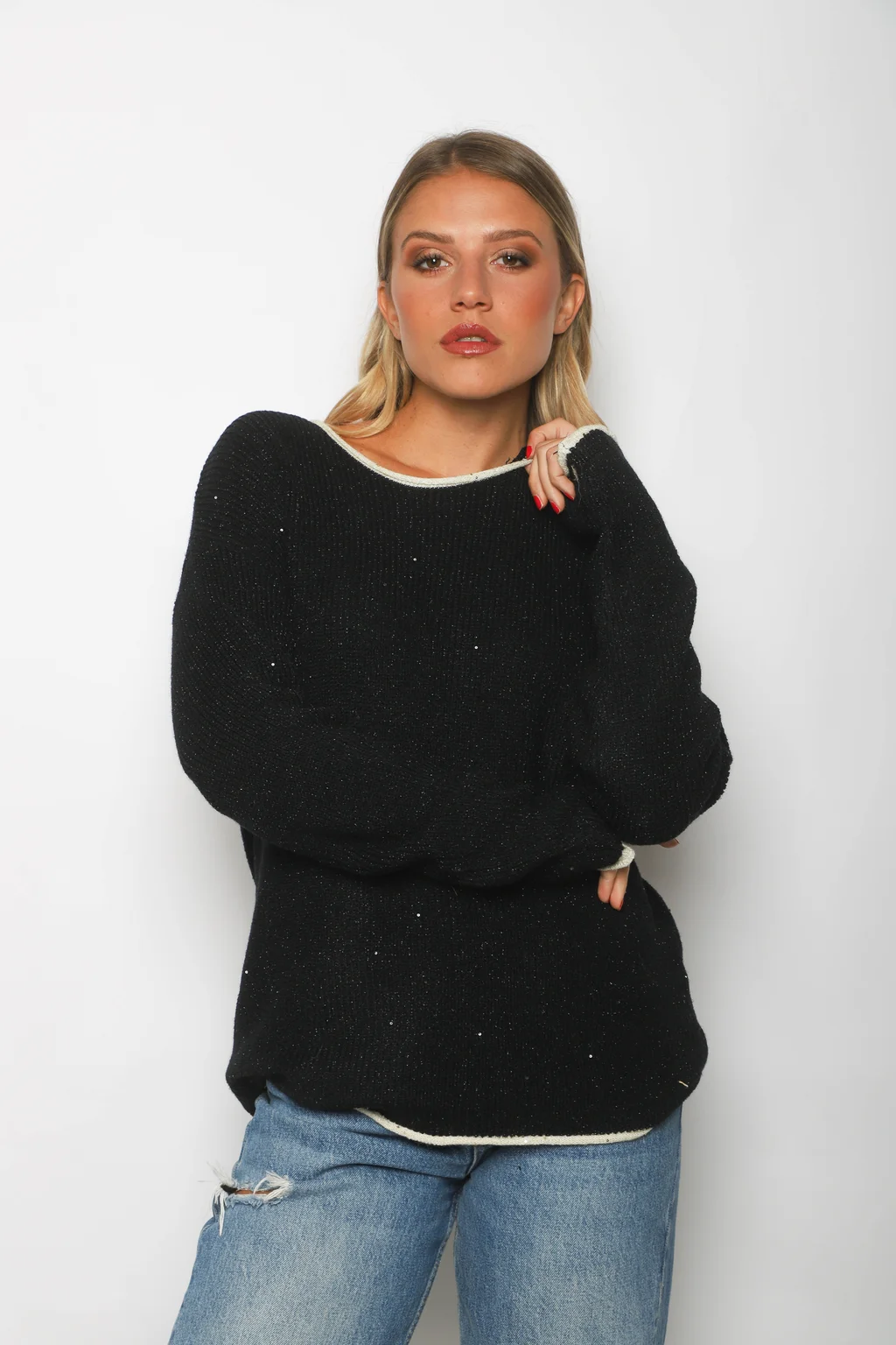 Sweater EDIMBURG Guarda Combinada y Lentejuelas GU67603