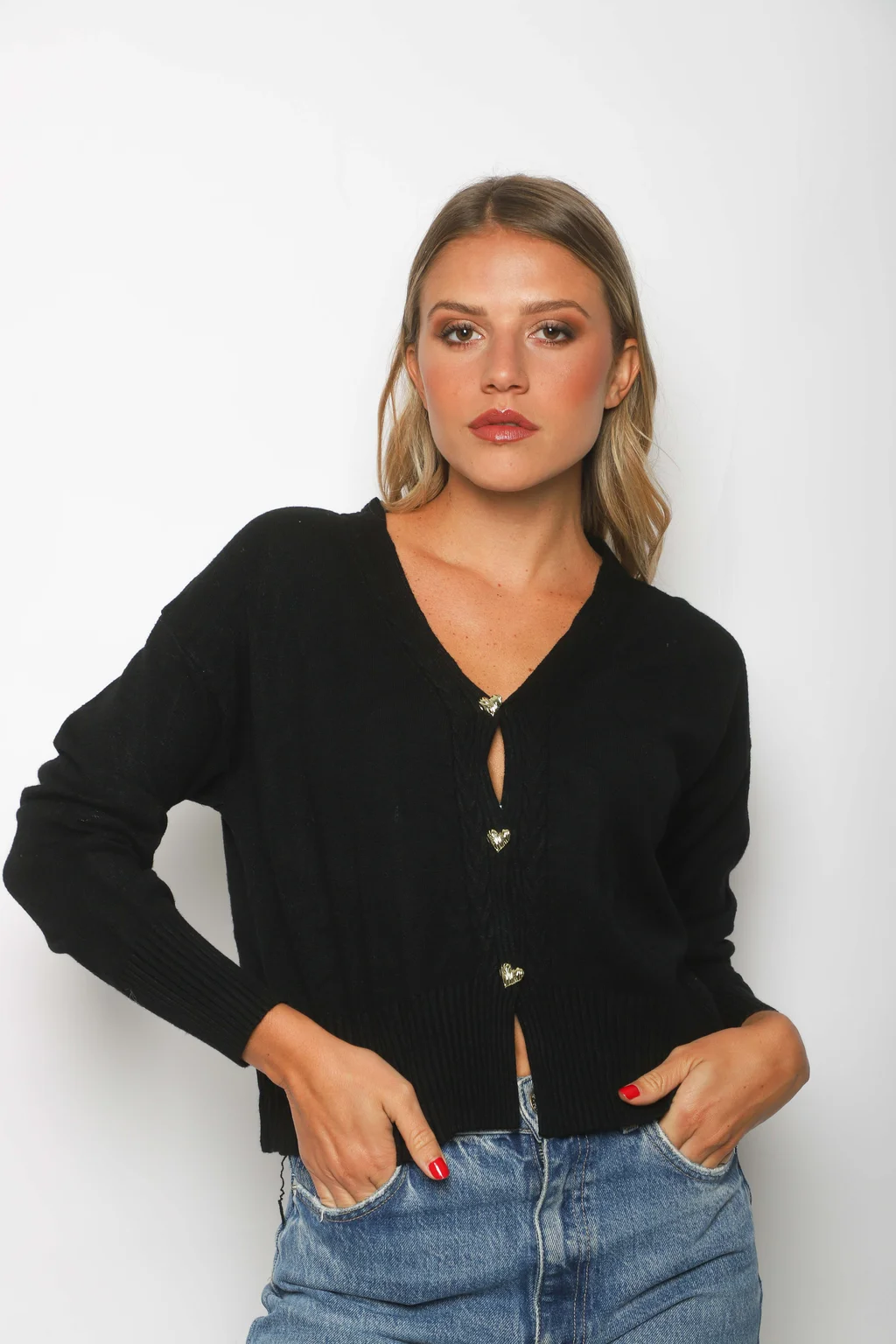 Saco Bremer MAVERICK con Botones Corazon Strass GUL621