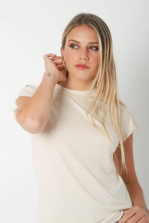 Remera MAKENA morley c/ Botones