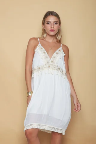 Vestido  Arty Con  Galon  GU92443 - Vista 1