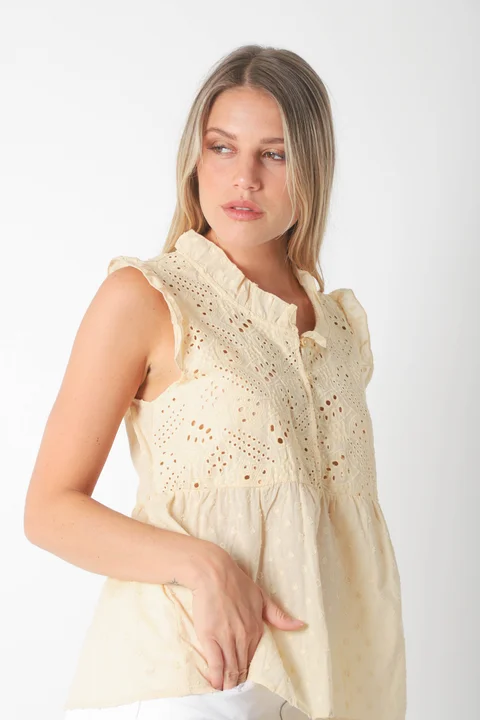 Blusa YUKI Broderie Bordada GU70210