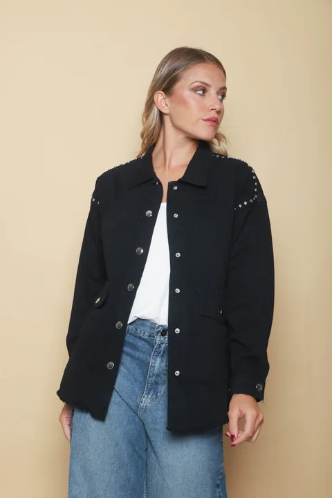 Camisaco RAPSODY gabardina c/tachas GUK70170