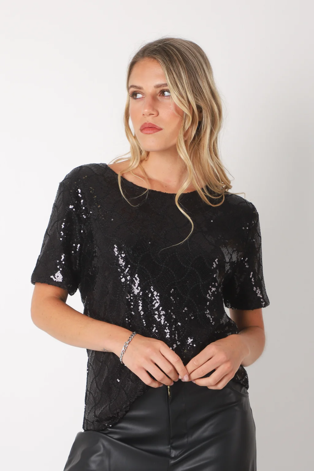 BLUSA DIAMONDS c/lentejuelas GU5196