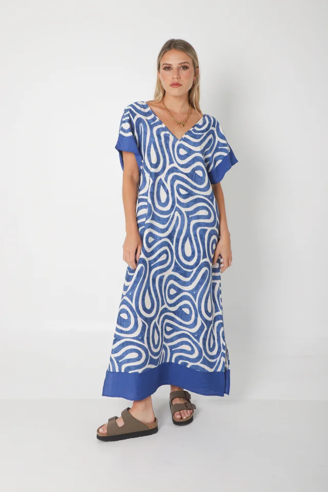 Vestido DOMINIQUE MAREAS LINO GUK70143-1