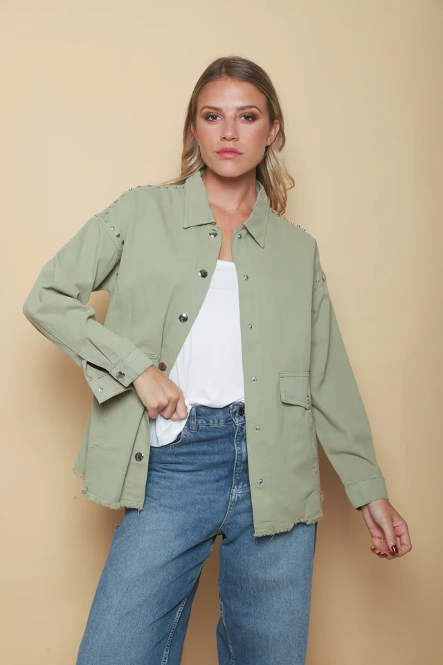 Camisaco RAPSODY gabardina c/tachas GUK70170