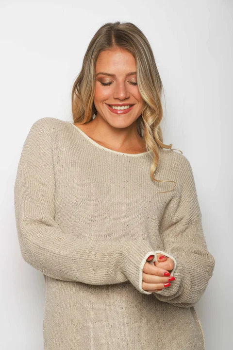 Sweater EDIMBURG Guarda Combinada y Lentejuelas GU67603