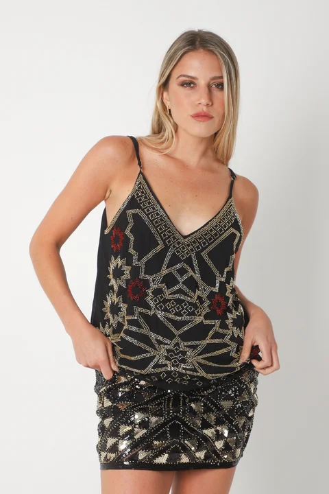 Musculosa NAOMI Gasa c/canutillos GUK70192