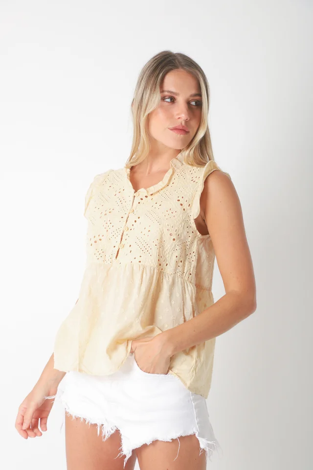 Blusa YUKI Broderie Bordada GU70210