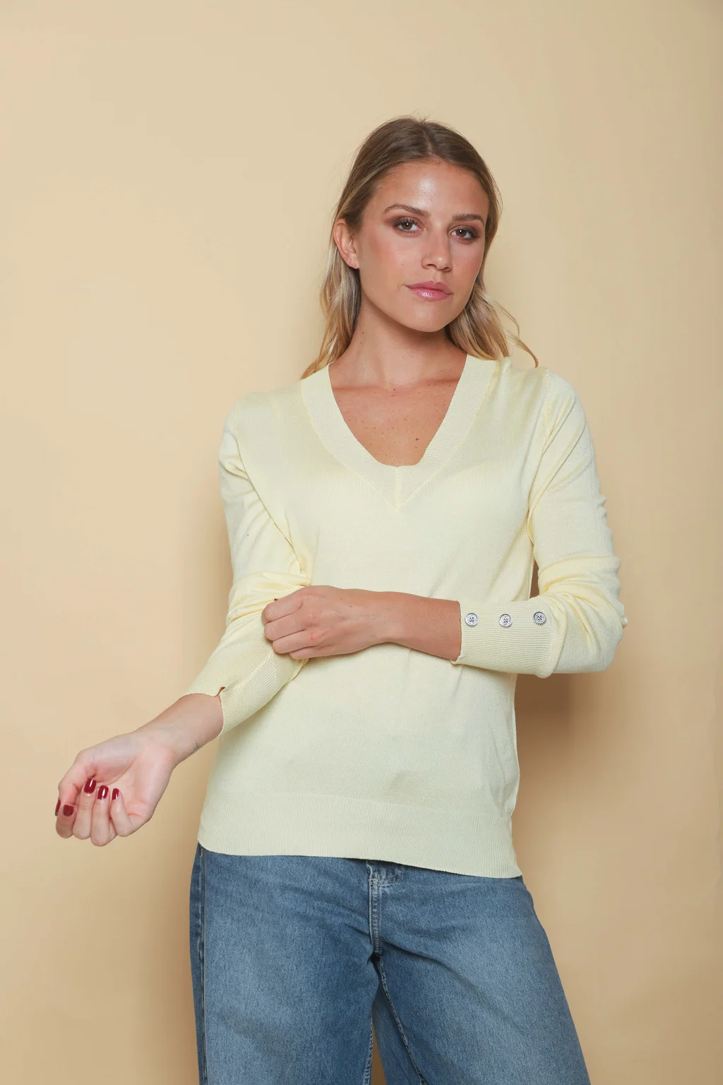 Sweater GUINEA HILO Escote V Media Estacion GUL684