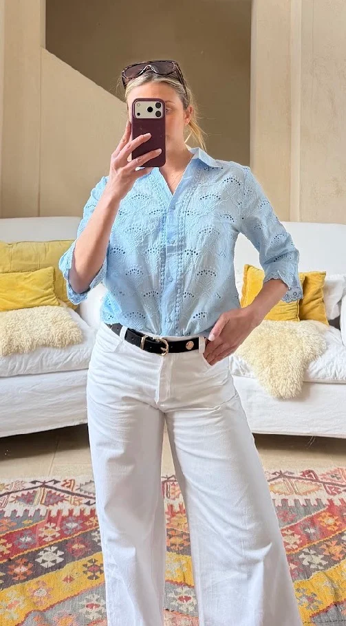 Camisa BLOW Broderie Manga 3/4 GU70157