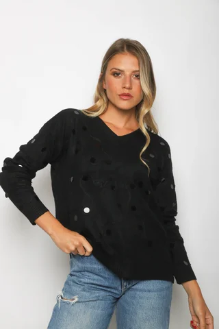 Sweater PELICAN Bremer c/ Bordado y Aplique GUL678 - Vista 5