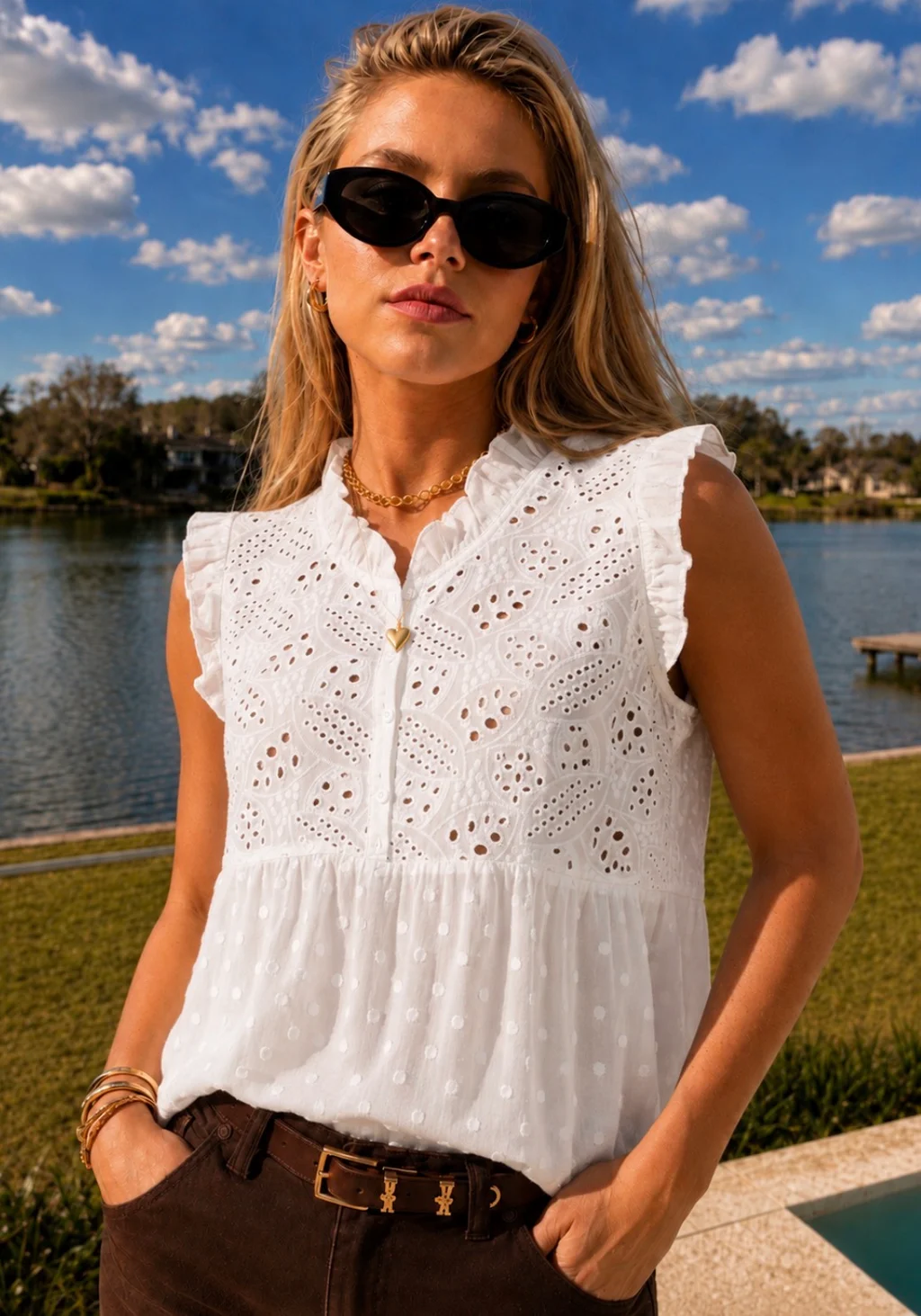 Blusa YUKI Broderie Bordada GU70210