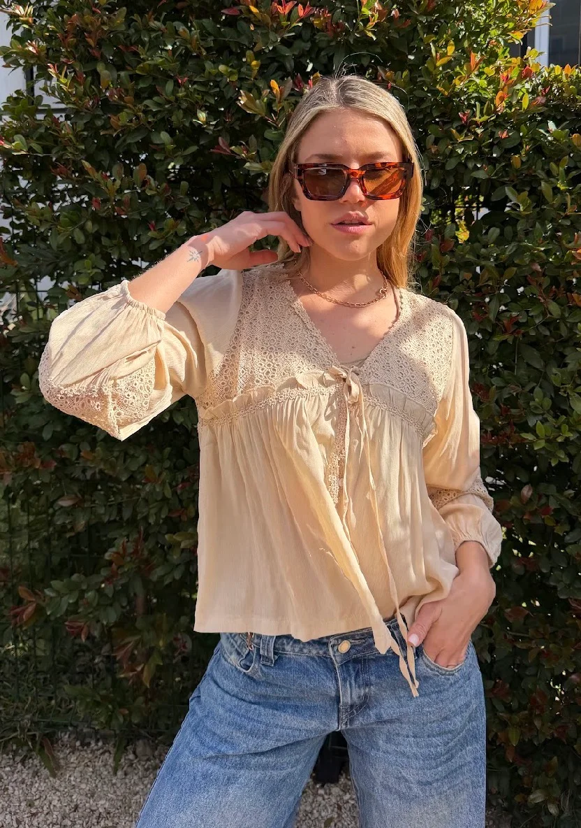 Blusa ROCKET Con Broderie  GU70123