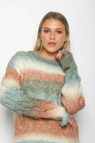 Sweater RENS Lana Trenzada c/ Mini Lentejuelas GU87095 - Vista 3