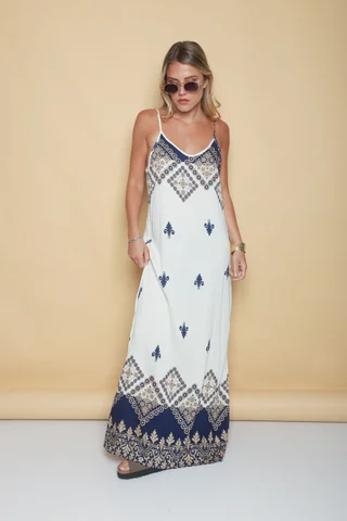 Vestido ARCIL lino estampado GUK70142-7 - Vista 5