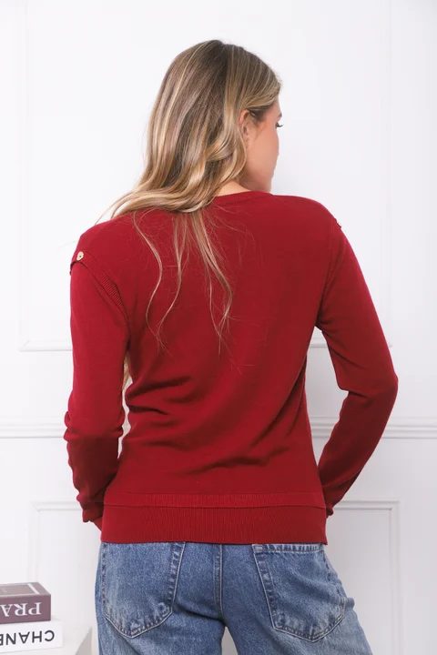 Sweater BURI Bremer Con Botones GU825