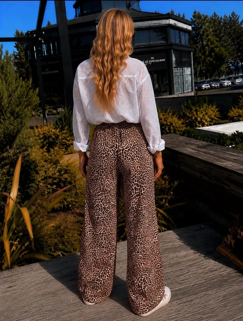 Pantalon Kavanah Modal Print c/ Bolsillos