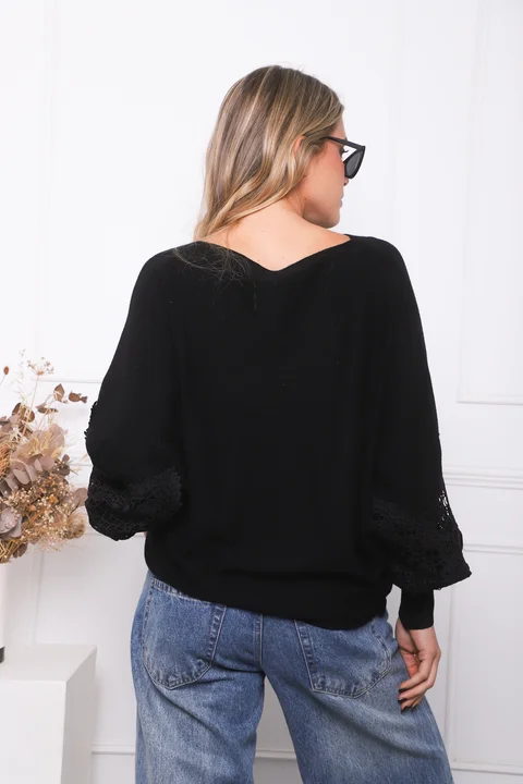 Sweater TUSCANY con Guipiur GU841