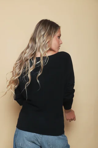 Sweater Vibes Bremer c/ Strass GU37120 - Vista 6