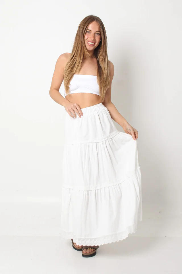 Pollera VISCAYA Paisana Con Puntilla GUN62284