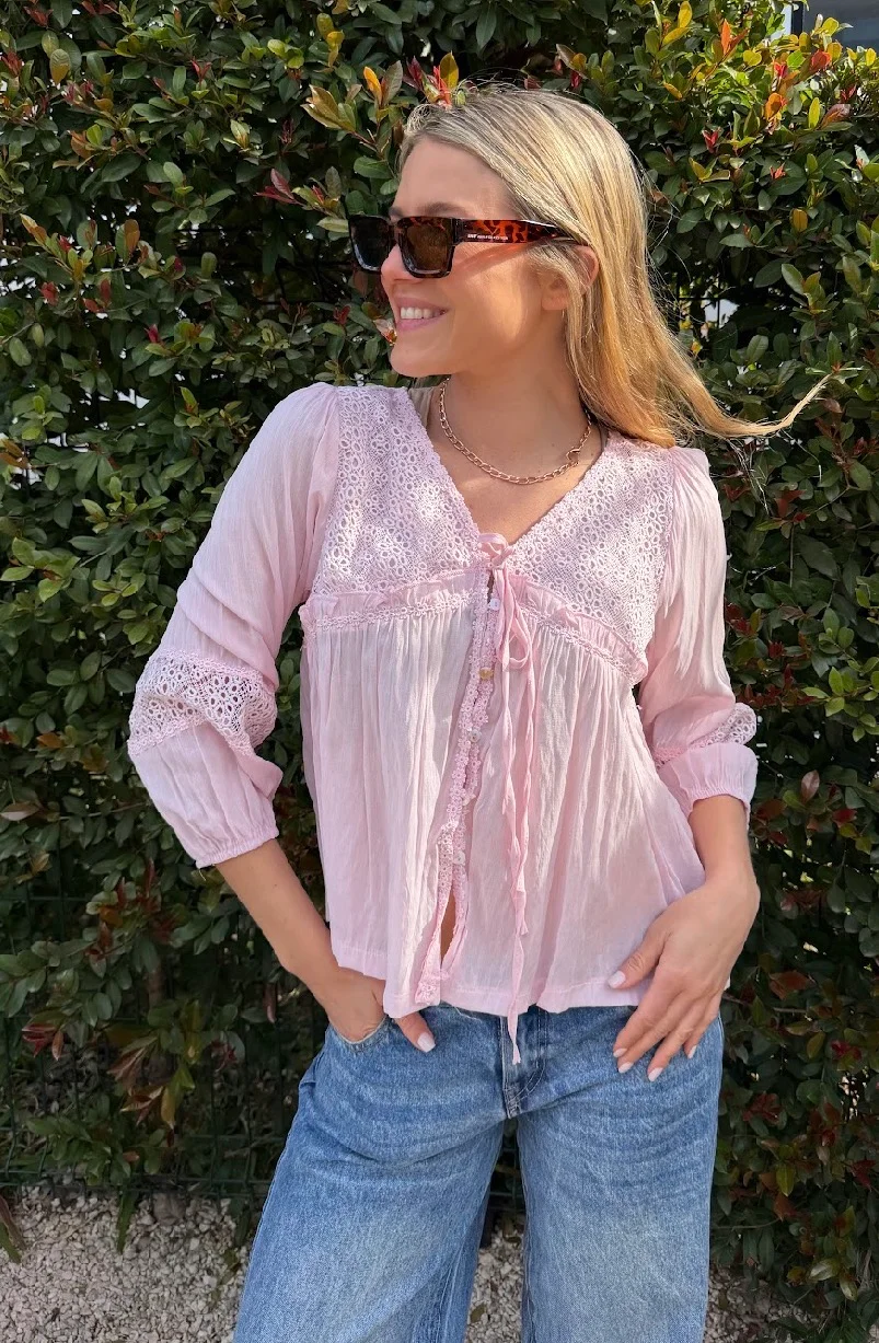 Blusa ROCKET Con Broderie  GU70123