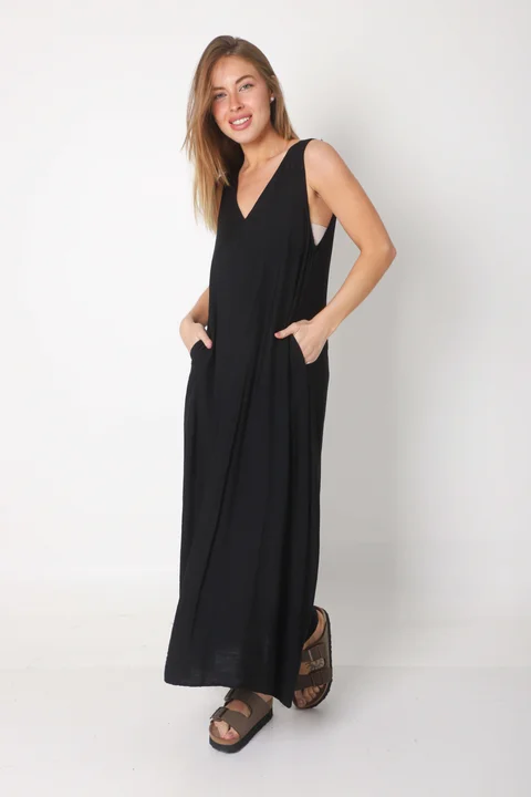 Vestido PUGLIA LINO C/ Bolsillos GU247