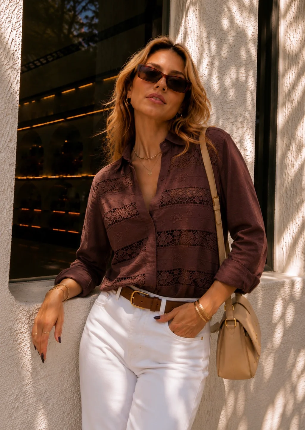 Camisa KUTI con Guipiur GUK2106