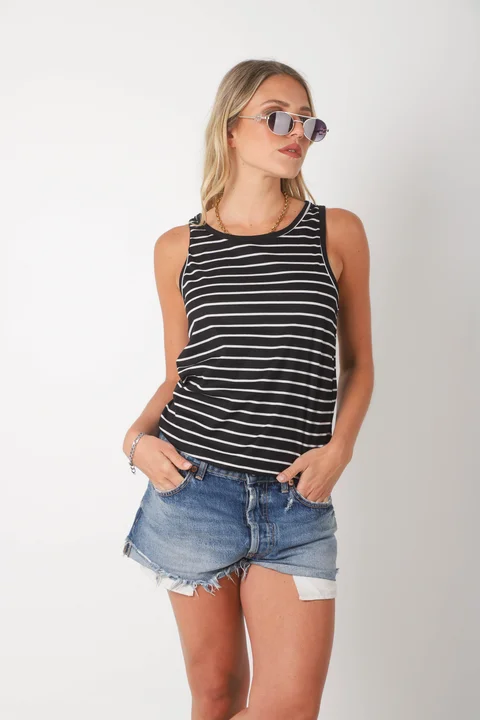 Musculosa RAVE MORLEY RAYADA