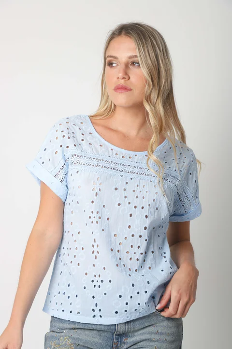 Blusa NADINE Broderie Bordada GUK70203