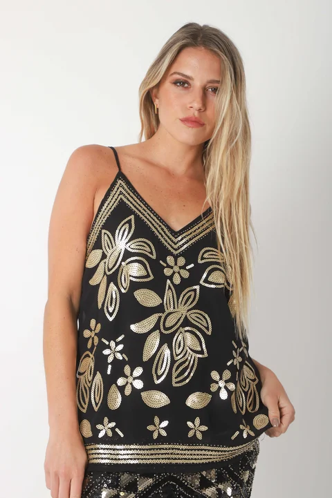 Musculosa REINIS Gasa c/canutillos GUK70130