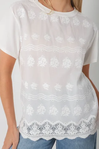 Remera SASHI Bordada GU5162 - Vista 6