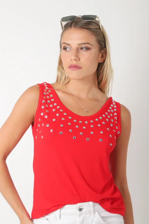 Musculosa Creppe FREURS c/ Tachas