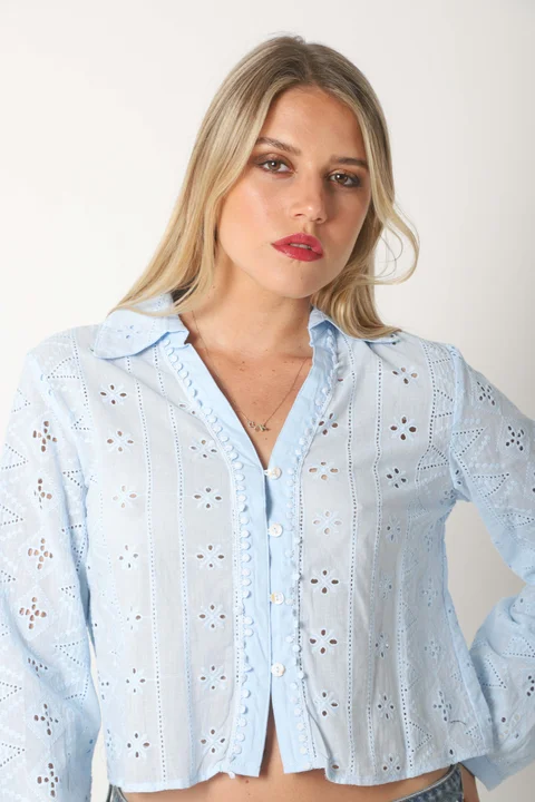 Camisa BULERY Corta Broderie Calada GU70120