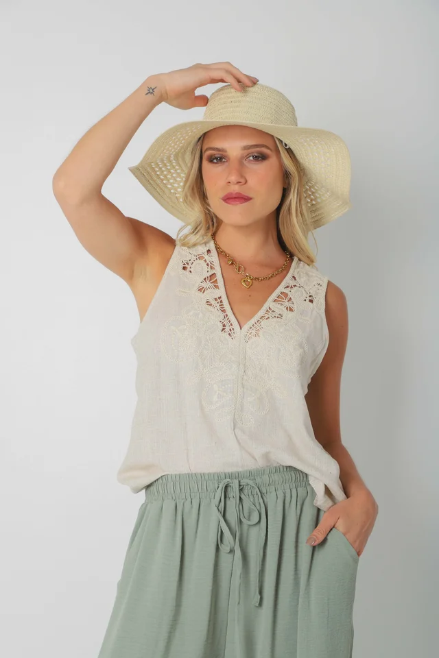 Pantalón OCEAN de CEY con Tiras y Bolsillos GU0331